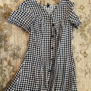 Black and white checkered dress forever 21